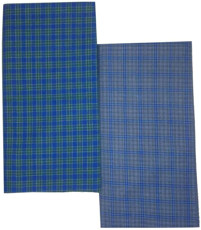 earth ro system Checkered Multicolor Lungi