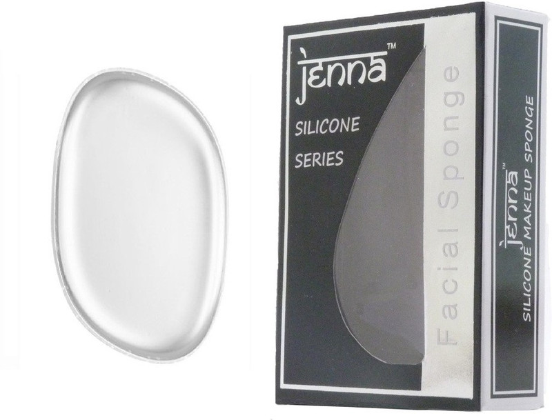 Jenna Silicone Makeup Sponge - Beauty Sponge for Makeup, Concealer and Foundation – Make Up Applicator for Cosmetic Blending (Transparent Leaf)
