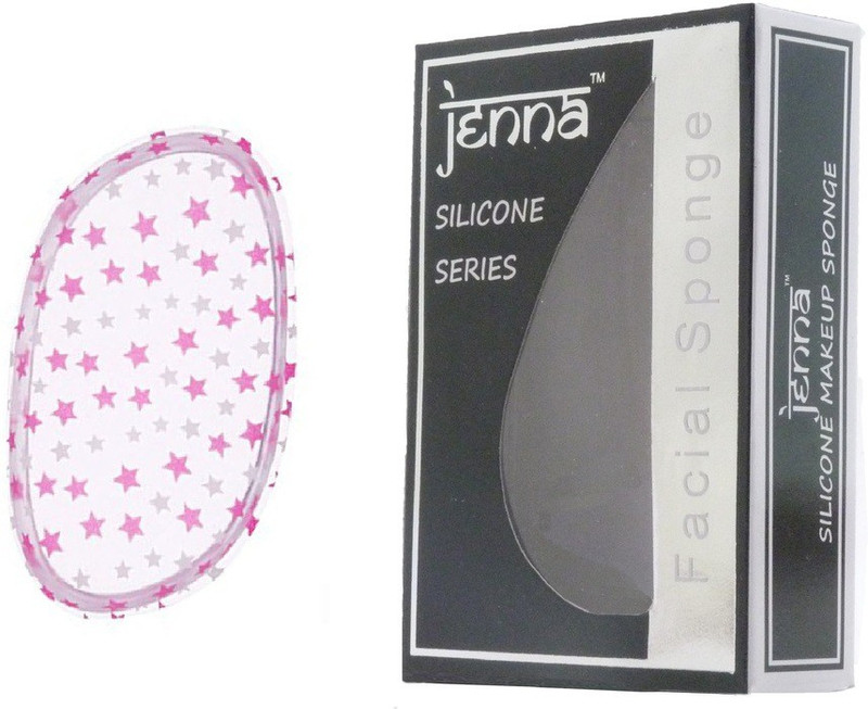 Jenna Silicone Makeup Sponge - Beauty Sponge for Makeup, Concealer and Foundation – Make Up Applicator for Cosmetic Blending (Transparent Star)