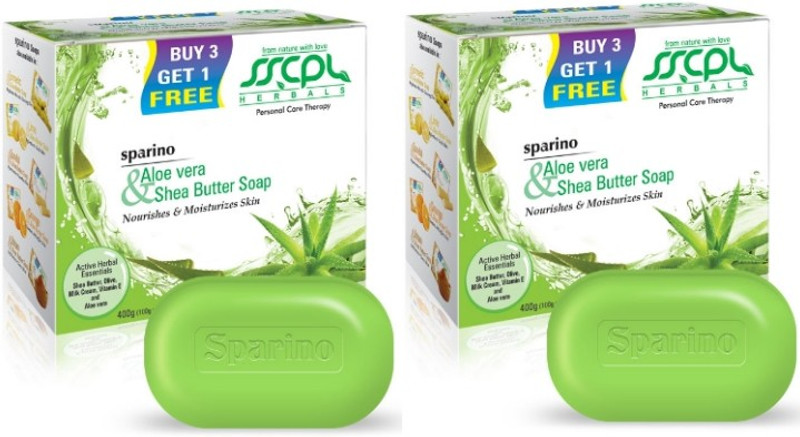 SSCPL Herbals Aloe Vera & Shea Butter Soap(8 x 100 g)
