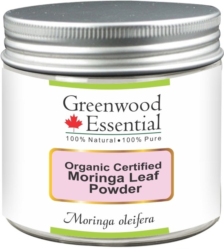 Greenwood Essential Pure Moringa Leaf Powder (Moringa oleifera) -Organic Certified 100% Natural Therapeutic Grade(200 g)