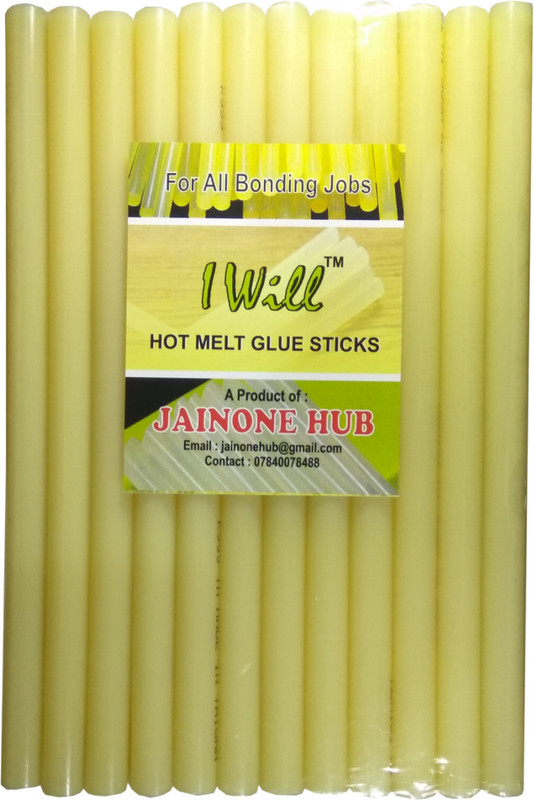 iwill Yellow Heavy 11 MM Hot Melt Glue Sticks For Craft DIY - 15 g