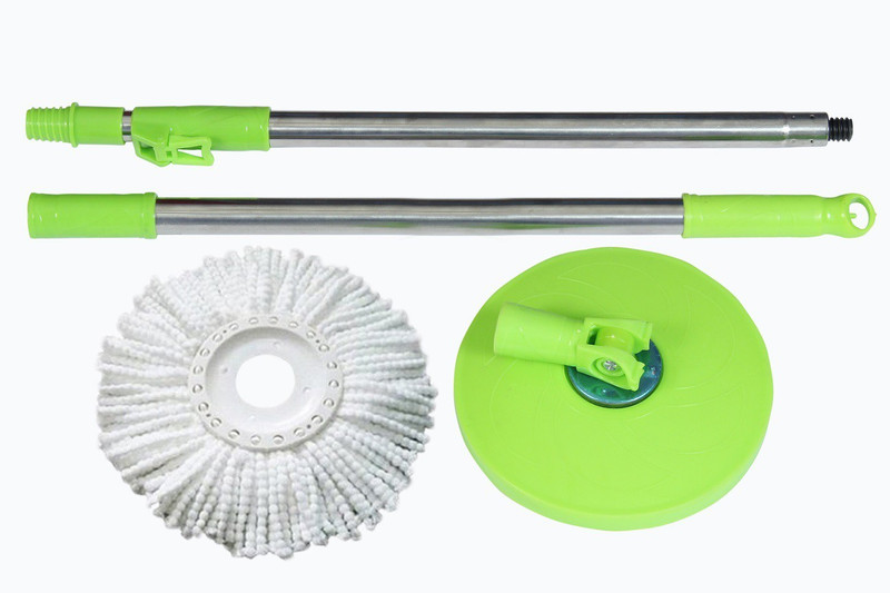 bajrang Mop 360° spin Cleaning stainless steel Rod Set with Mop Refill(01 set) Mop