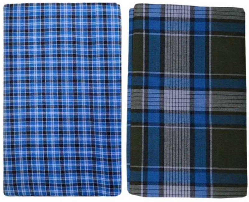 earth ro system Checkered Multicolor Lungi