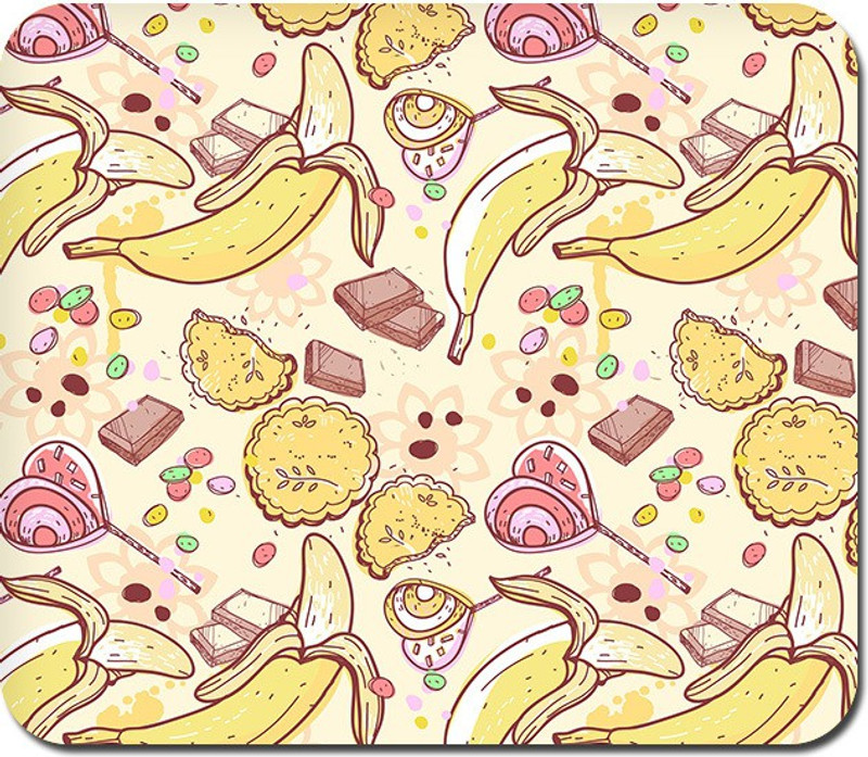 Blackbora Sweet Banana Mousepad(Multicolor) Blackbora Sweet Banana Mousepad(Multicolor)