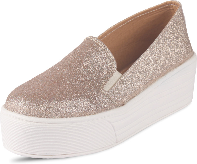 Anand Archies Slip On Sneakers For Women(Tan)