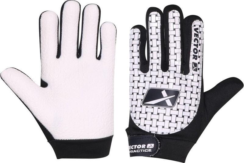 Vector X Practice Goalkeeping Gloves (M, Black, White)