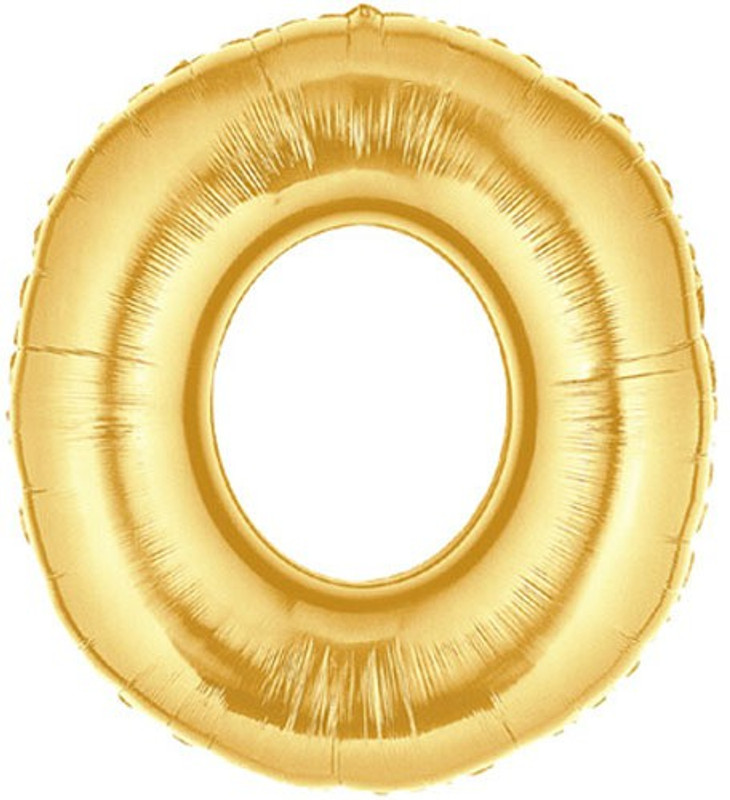 jr events Solid 16 INCHES LETTER Balloon(Gold, Pack of 1)