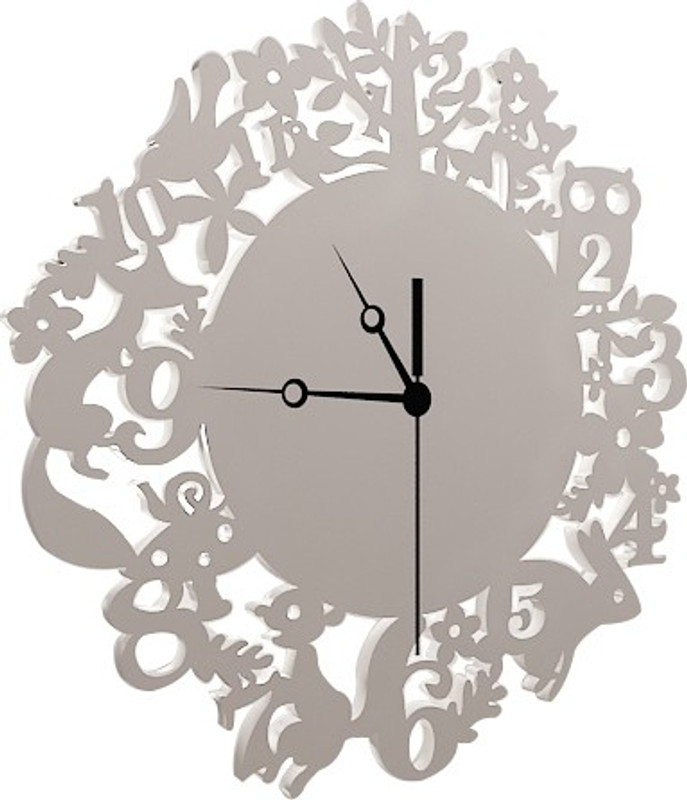 123 ply Analog 5 cm X 30 cm Wall Clock(White, Without Glass)