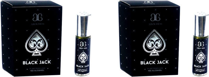 Arochem Black Jack Pocket Perfume. Floral Attar(Agarwood)