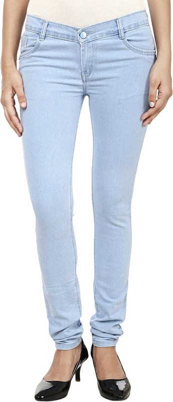 Ico Blue Star Slim Women Blue Jeans