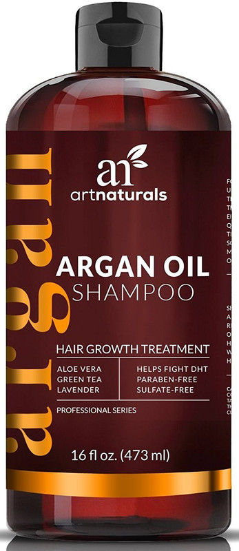 Artnaturals Organic Argan Oil Hair Loss Shampoo for Regrowth 16 Oz - Sulfate Free - Best Treatment for Hair Loss, Thinning & - Growth Product For Men & Women - Infused with Biotin - 2016(473 ml)