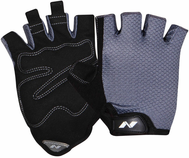 Nivia Python Gym & Fitness Gloves (S, Grey)