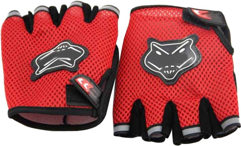 Futaba Workout Weight Lifting Wrist Gloves Gym & Fitness Gloves (Free Size, Red, Black)