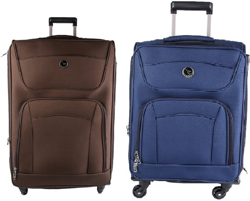 emblem Sigma Suitcasee 2pcs Combo Expandable  Check-in Luggage - 24 inch(Multicolor)