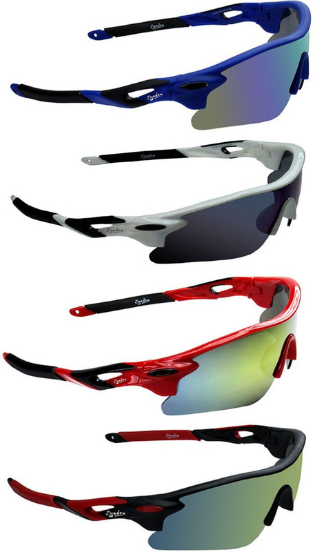 Zyaden Round Sunglasses(Blue, Blue, Yellow, Green)