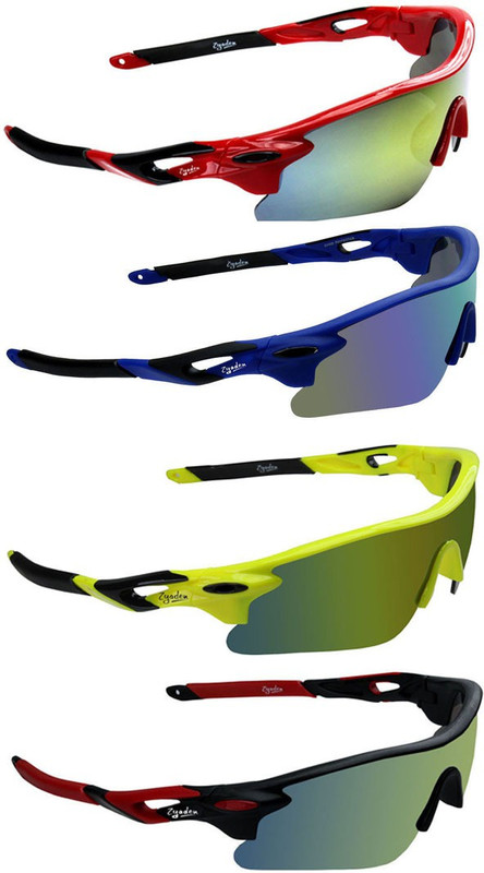 Zyaden Round Sunglasses(Yellow, Blue, Yellow, Green)