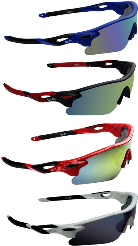 Zyaden Round Sunglasses(Blue, Green, Yellow, Blue)