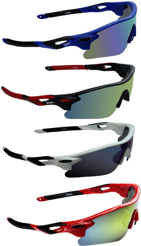 Zyaden Round Sunglasses(Blue, Green, Blue, Yellow)