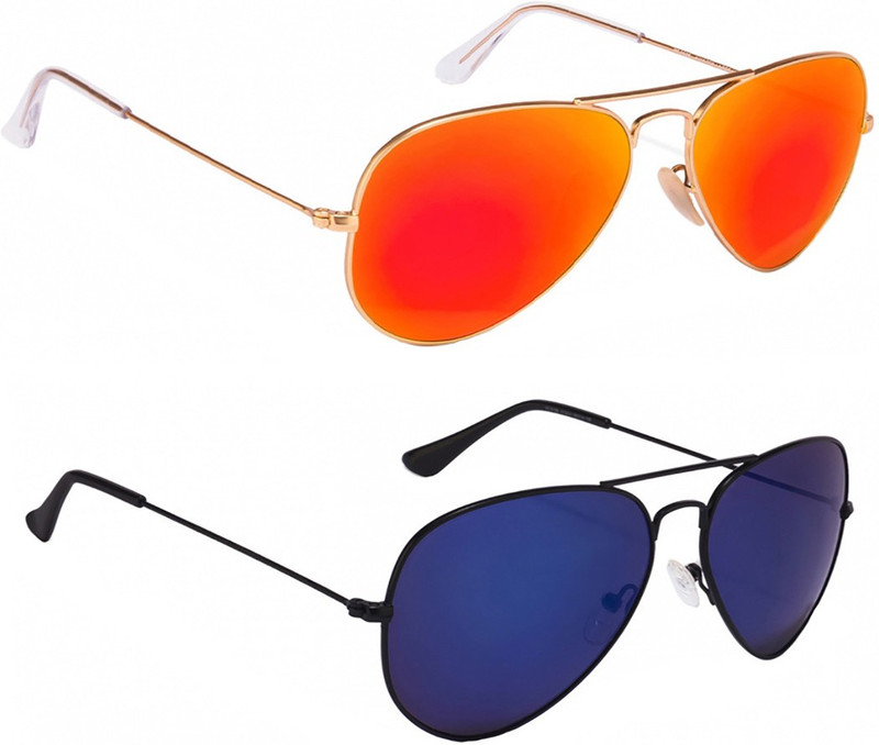 Magjons Aviator Sunglasses(Yellow, Blue) Magjons Aviator Sunglasses(Yellow, Blue)