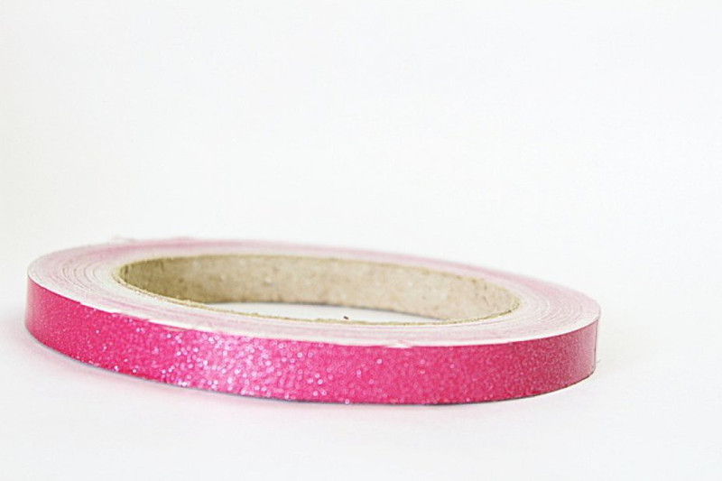 laps of luxury Chrome 12.7 mm x 3.65 m Glittering Pink Reflective Tape(Pack of 1)