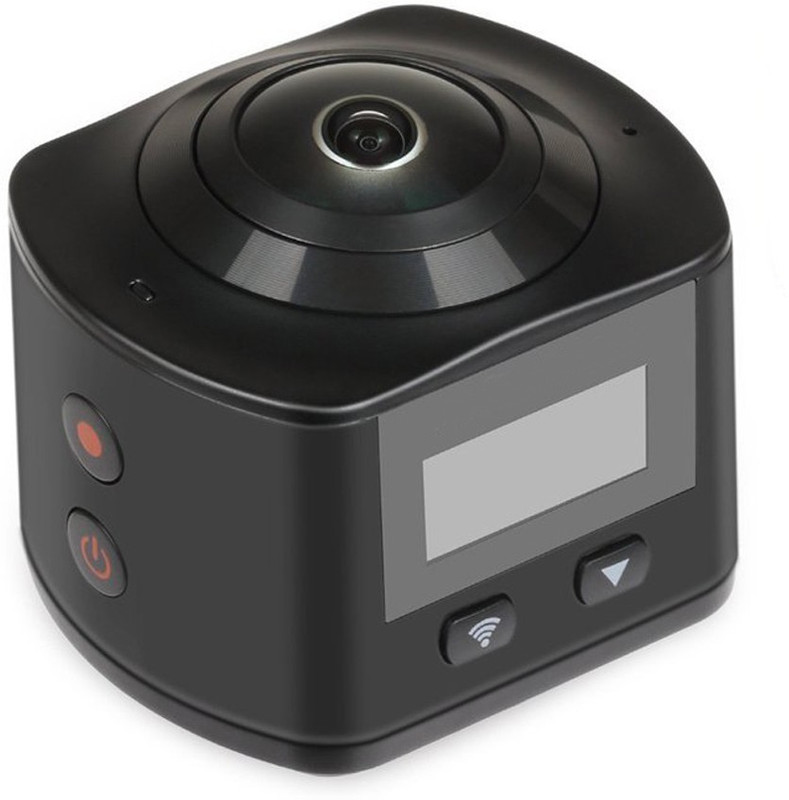 Smiledrive 360° VR 360 Panoramic WIFI Sports HD Action Camera with Waterproof Casing Sports and Action Camera(Black, 16 MP)