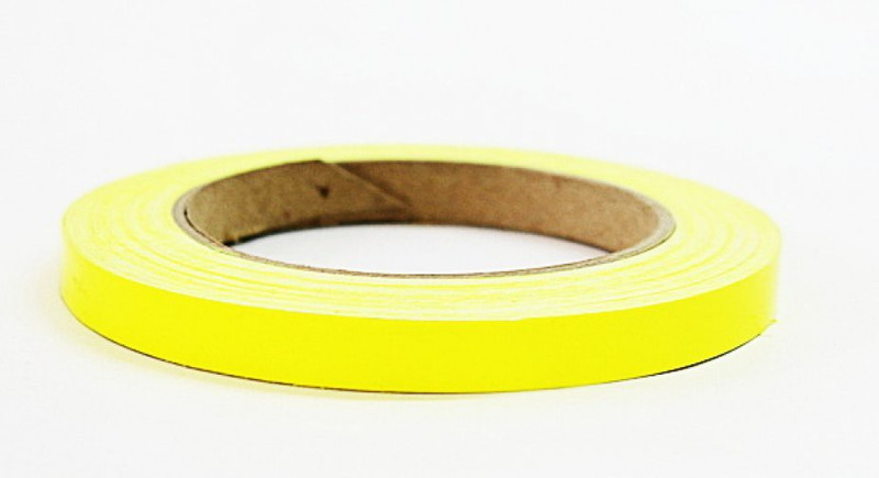 laps of luxury GD378 12.7 mm x 3.65 m Fluorescent Yellow Reflective Tape(Pack of 1)