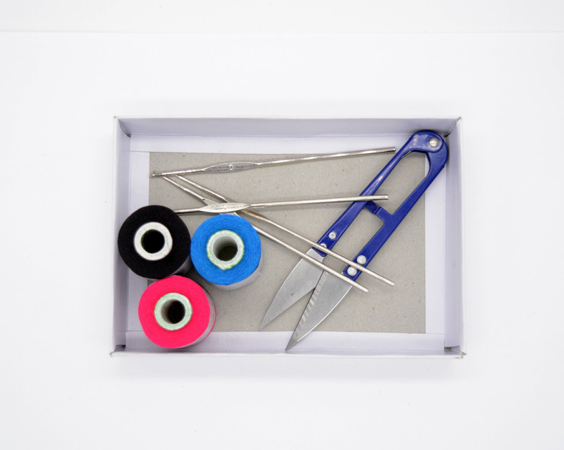 ecaart Thread Trimmer/Needle/Silk Embroidery Thread for hand made embroidery Kit Sewing Kit