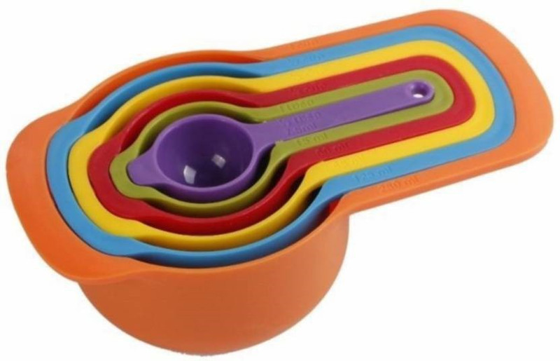 Master Royal Colorful Recipe Measuring Spoon Set Plastic Measuring Spoon Set(Pack of 6)