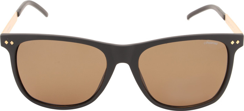 Polaroid Round Sunglasses(Brown)