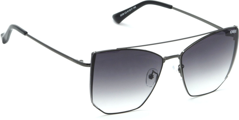 IDEE Butterfly, Over-sized Sunglasses(Black)