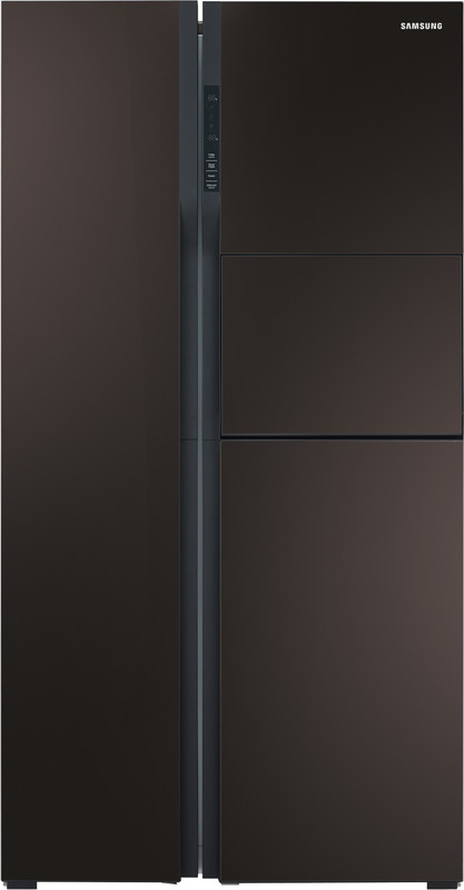 Samsung 591 L Frost Free Side by Side Refrigerator(Wine Mirror, RS554NRUA9M/TL)