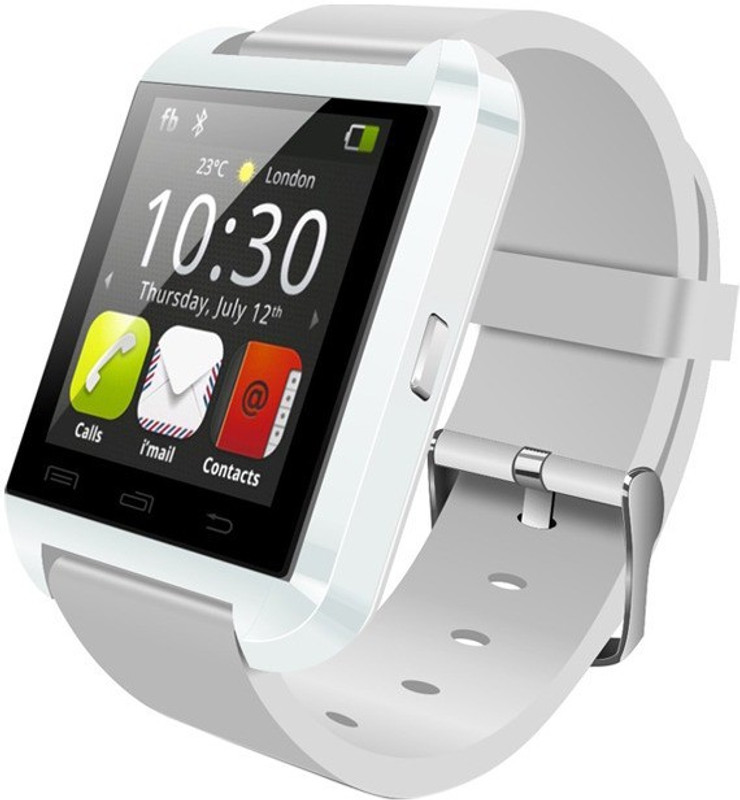 A Connect Z U8SW601-12 phone Smartwatch(White Strap Regular)