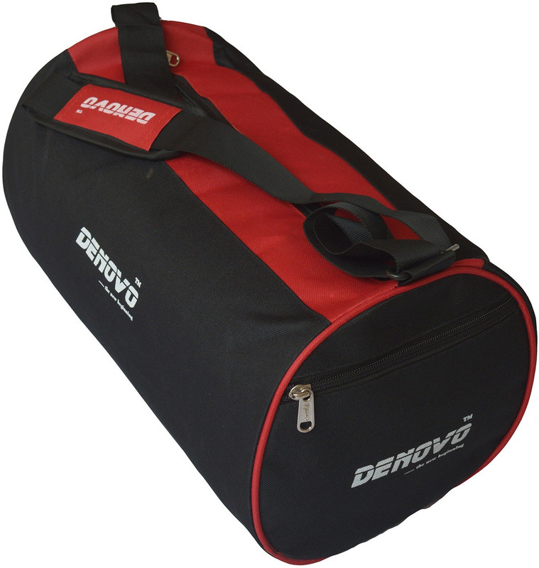 DeNovo Red & Black Sports Kit Bag(Red, Kit Bag)