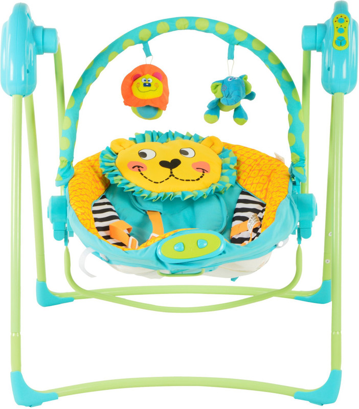 Toy House 2 in 1 Folding Electronic Swing Bouncer(Multicolor)