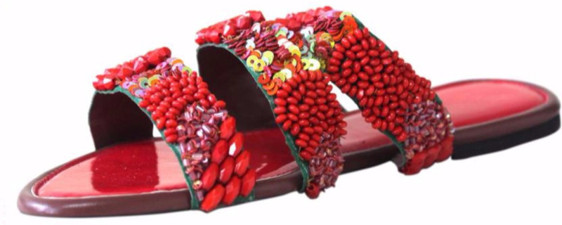 Praags Women Red Flats