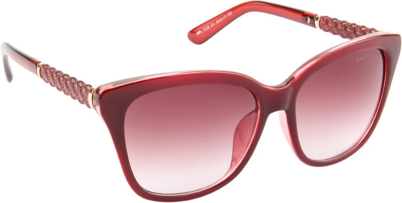 Farenheit Cat-eye Sunglasses(Red)