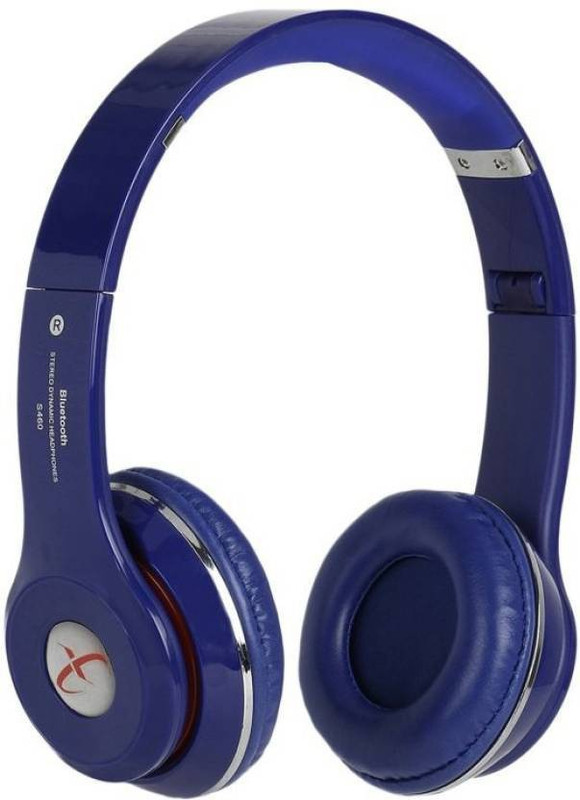 head nik s 460 Headphone(Blue, Over the Ear)