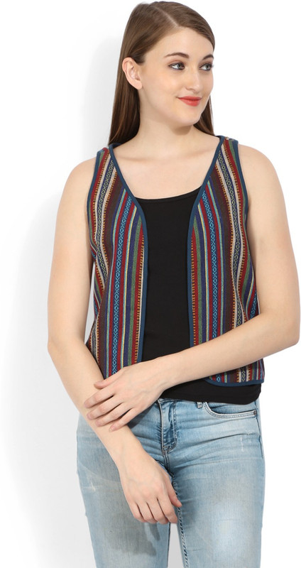 People Sleeveless Woven Women Jacket