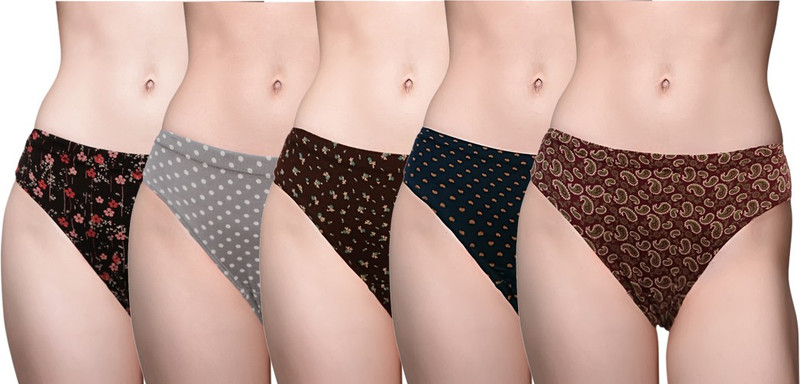 Kothari Women Hipster Multicolor Panty(Pack of 5)