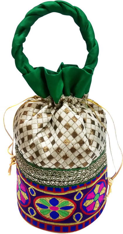 Shopoholics W-318 Potli(Green)