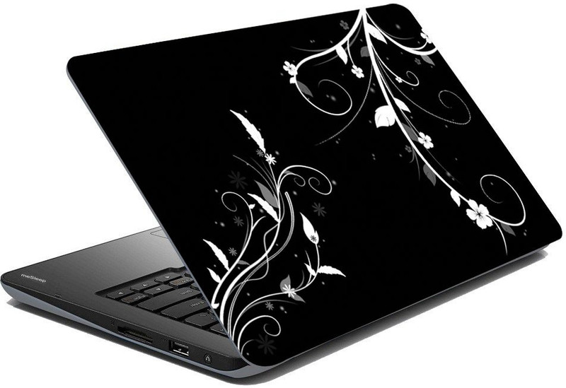 shopkio Leaves_Pattern_Laptop_Skin Adhesive Vinyl Laptop Decal 15.6