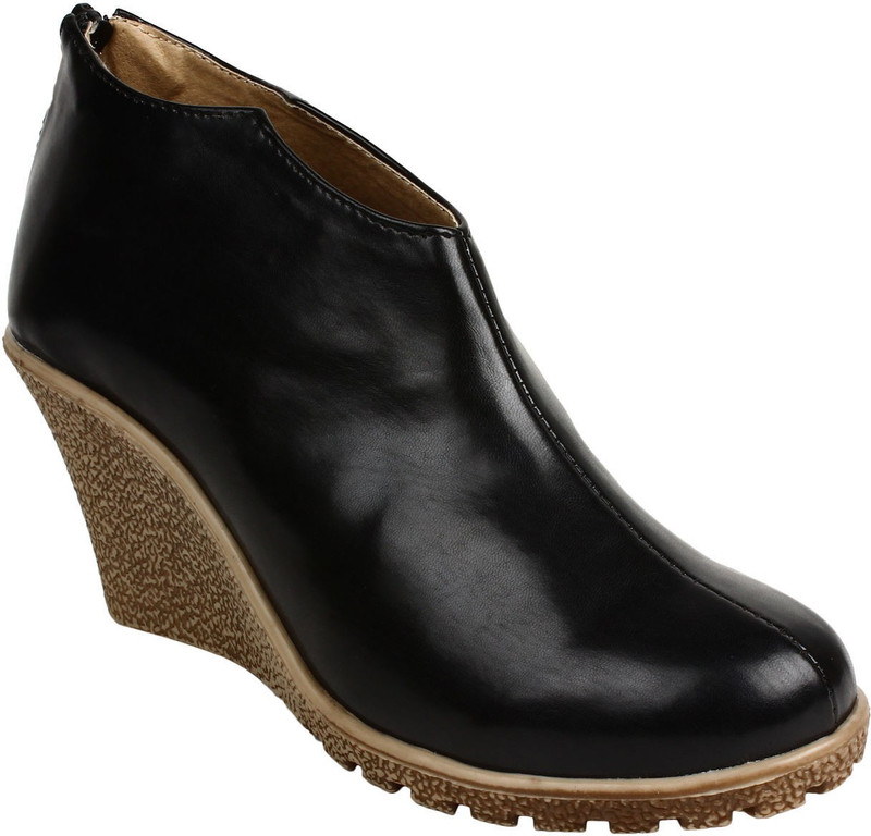 Glitzy Galz Glitzy Galz Black Colored Boots Boots For Women(Black)