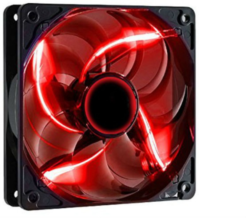 Shrih Stay Cool Red LED Case Cabinet Fan Cooler(Black)