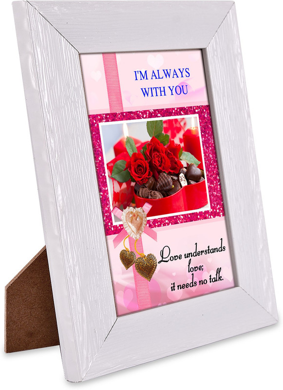 alwaysgift MDF Photo Frame(White, 1 Photos)