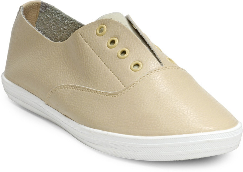 Flat n Heels Sneakers For Women(Beige)