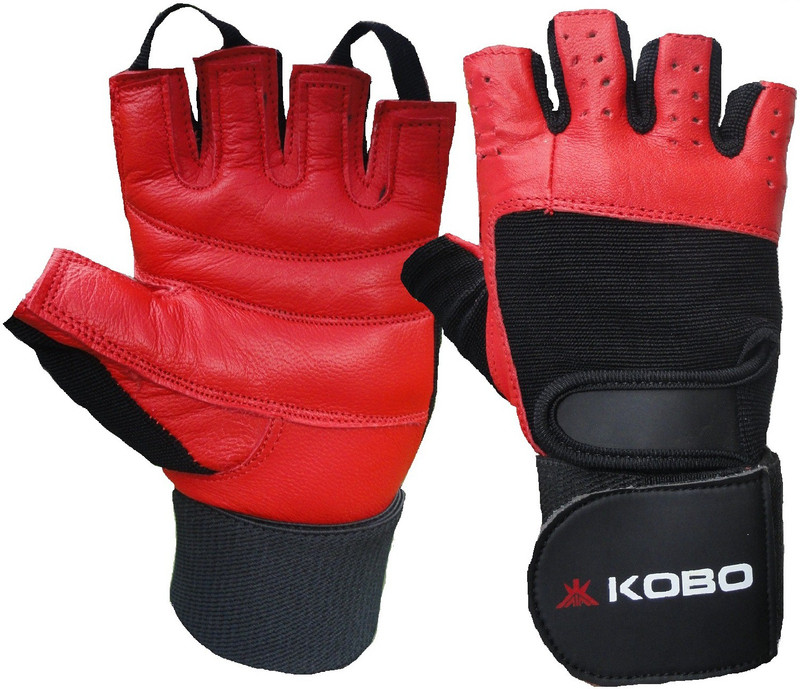 Kobo Weight Lifting Gym & Fitness Gloves (S, Red)
