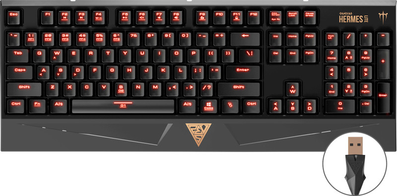 Gamdias Hermes Lite - GKB1000 Wired USB Gaming Keyboard(Black)