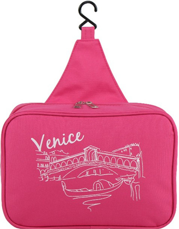 Swarish Cosmetic Hanging Bag Travel Toiletry Kit(Red)