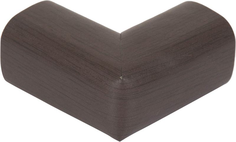Safe-O-Kid High Quality,High Density, L-Shaped Large (6.5*6.5*3.5 cm) Extra Thick NBR Corner Cushions-Pack of 4(Brown Texture)